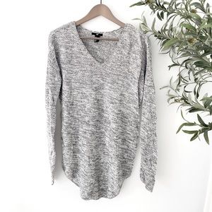 H&M Heather Grey V-neck sweater
